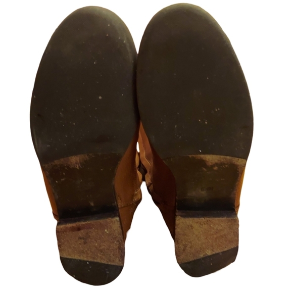 Tory Burch Jolie Brown Pebbled Leather Riding Boots - Picture 9 of 16